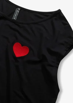 Vokuhila-Shirt aus fließendem Viskosemix|bonprix Sale