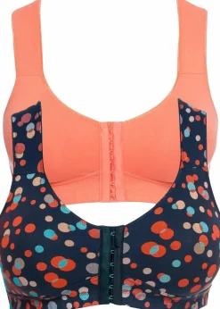 Vorderverschluss-BH ohne Bügel mit Bio-Baumwolle (2er Pack)|bonprix