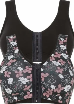 Vorderverschluss-BH ohne Bügel (2er Pack) mit Baumwolle|bonprix New