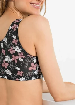 Vorderverschluss-BH ohne Bügel (2er Pack) mit Baumwolle|bonprix New