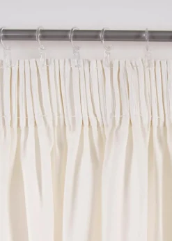 bonprix Vorhänge|Vorhang aus Bio Baumwolle, normal und extra lang (1er Pack) wollweiß