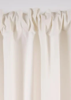 bonprix Vorhänge|Vorhang aus Bio Baumwolle, normal und extra lang (1er Pack) wollweiß