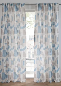 Vorhang in Seiden-Optik mit Druck (1er Pack)|bonprix Outlet