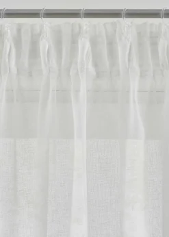 bonprix Vorhänge|Vorhang mit Blätter Druck (1er Pack) grün/weiss