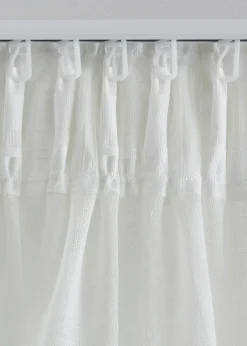 bonprix Vorhänge|Vorhang mit Blätter Druck (1er Pack) grün/weiss