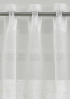 bonprix Vorhänge|Vorhang mit Blätter Druck (1er Pack) grün/weiss