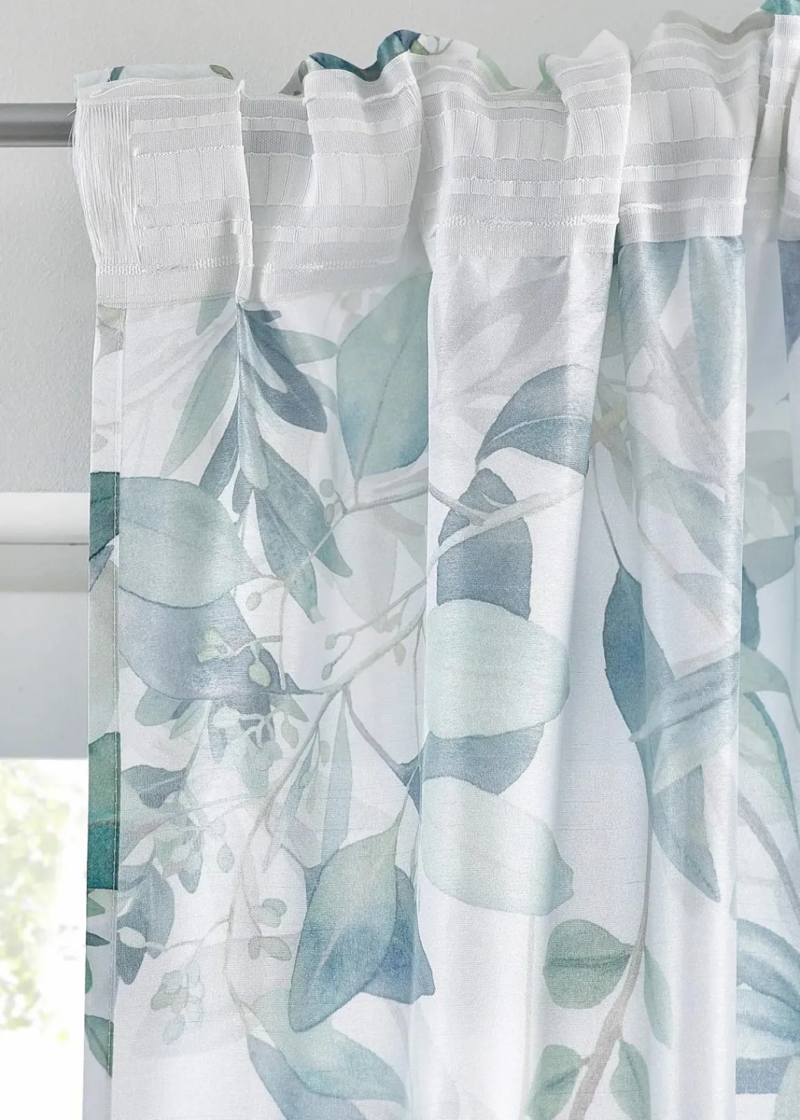 Vorhang mit Blätterdruck (1er Pack)|bonprix Online