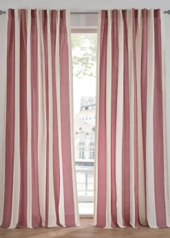 Vorhang mit Streifen und recyceltem Polyester (1er Pack)|bonprix Sale