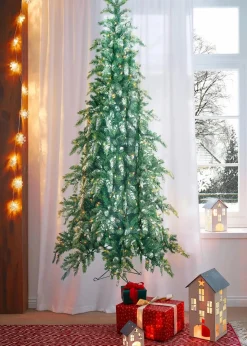 bonprix Vorhänge|Weihnachtsdeko & -Textilien·Gardinen|Vorhang mit Tannenbaum Druck (1er Pack) weiß/grün