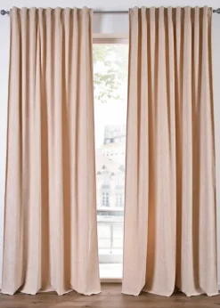 bonprix Vorhänge|Vorhang mit weicher Bouclé Struktur (1er Pack) creme