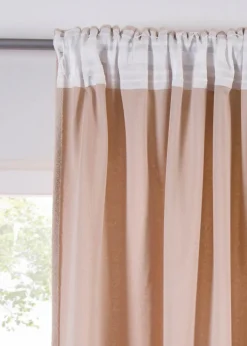 bonprix Vorhänge|Vorhang mit weicher Bouclé Struktur (1er Pack) creme