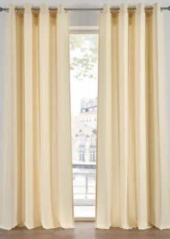 bonprix Vorhänge|Vorhänge aus Microfaser (2er Pack) champagner