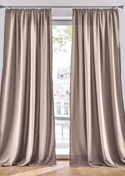 bonprix Vorhänge|Vorhänge aus Microfaser (2er Pack) sand