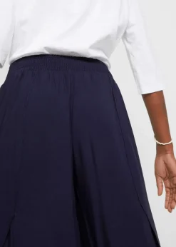 bonprix Nachhaltigere Materialien|Hosen|Wadenlange Culotte aus nachhaltiger Viskose dunkelblau