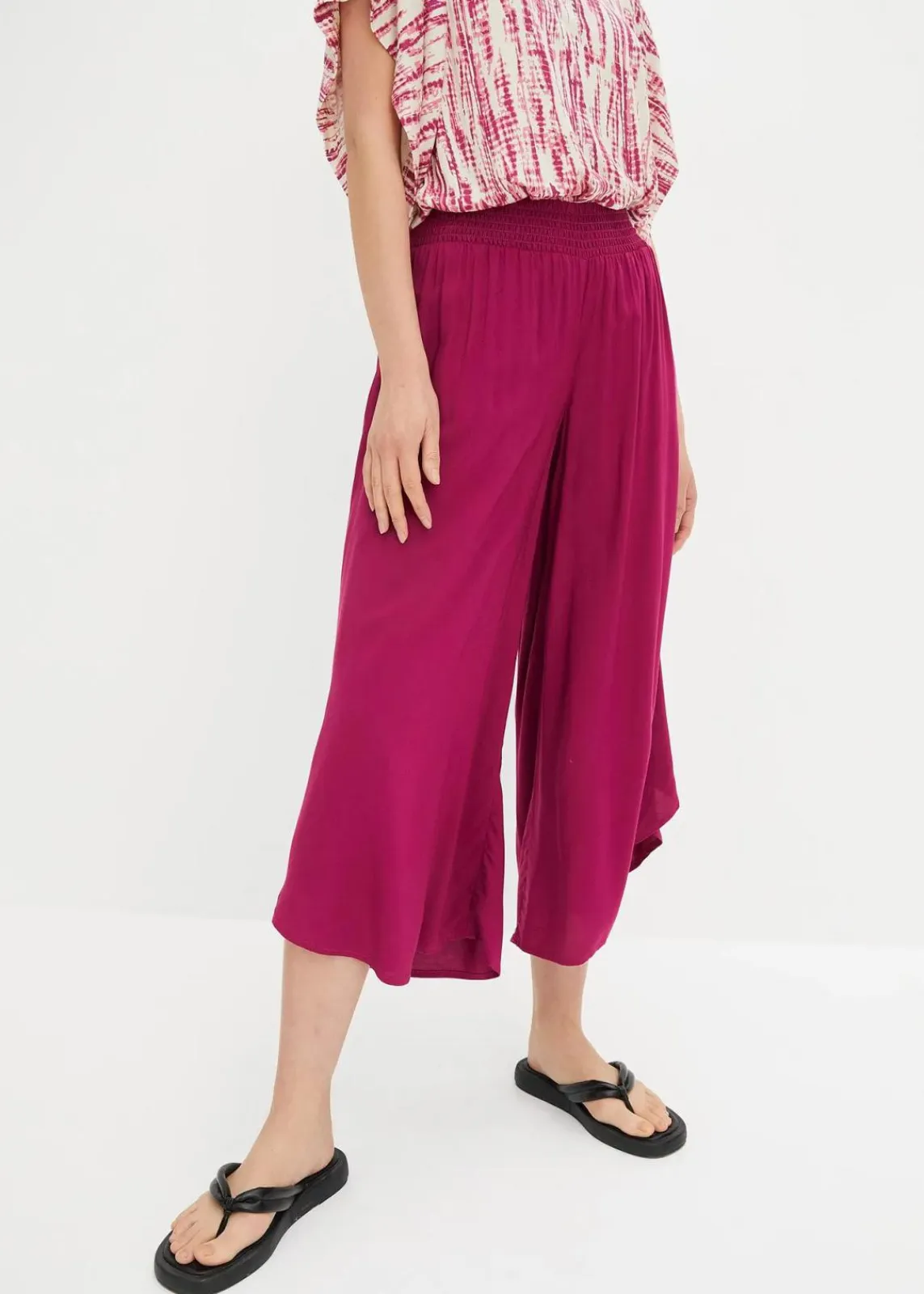 Wadenlange Culotte aus nachhaltiger Viskose|bonprix Best