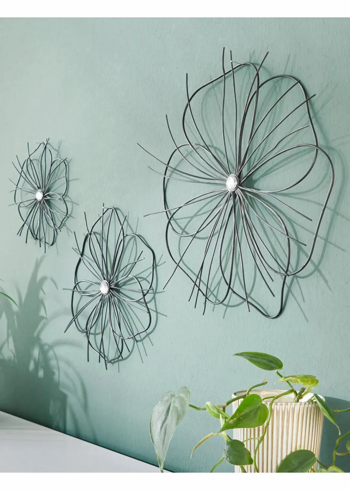 Wanddeko in Blumen-Form (3-tlg.Set)|bonprix Discount