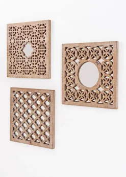 Wanddeko mit Spiegel und Ornamenten (3er Pack)|bonprix Discount