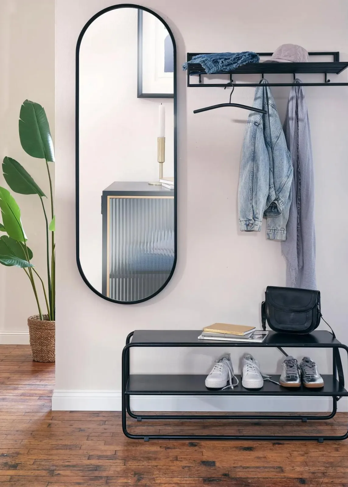 bonprix Garderoben|Wandgarderobe schwarz