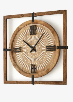 bonprix Sehr Beliebt|Wanddekoration|Wanduhr braun/natur