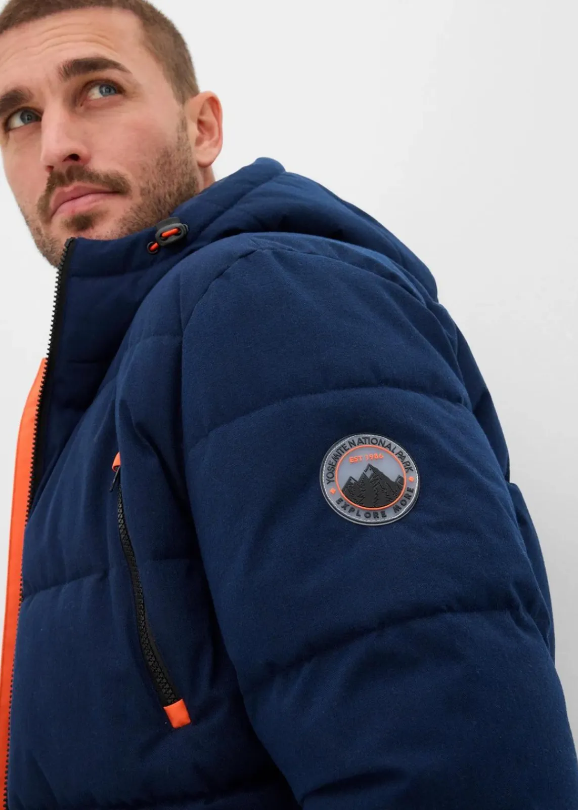 bonprix Große Größen|Outdoorbekleidung|warm gefütterte Stepp-Funktionsjacke, wasserabweisend dunkelblau