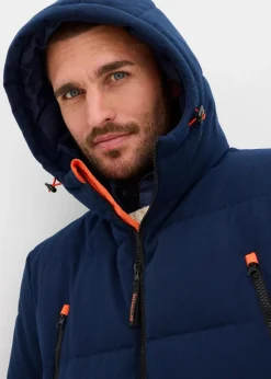 bonprix Große Größen|Outdoorbekleidung|warm gefütterte Stepp-Funktionsjacke, wasserabweisend dunkelblau