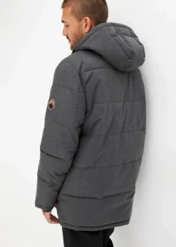 bonprix Jacken & Mäntel|Outdoorbekleidung|warm gefütterte Stepp-Funktionsjacke, wasserabweisend schiefergrau meliert