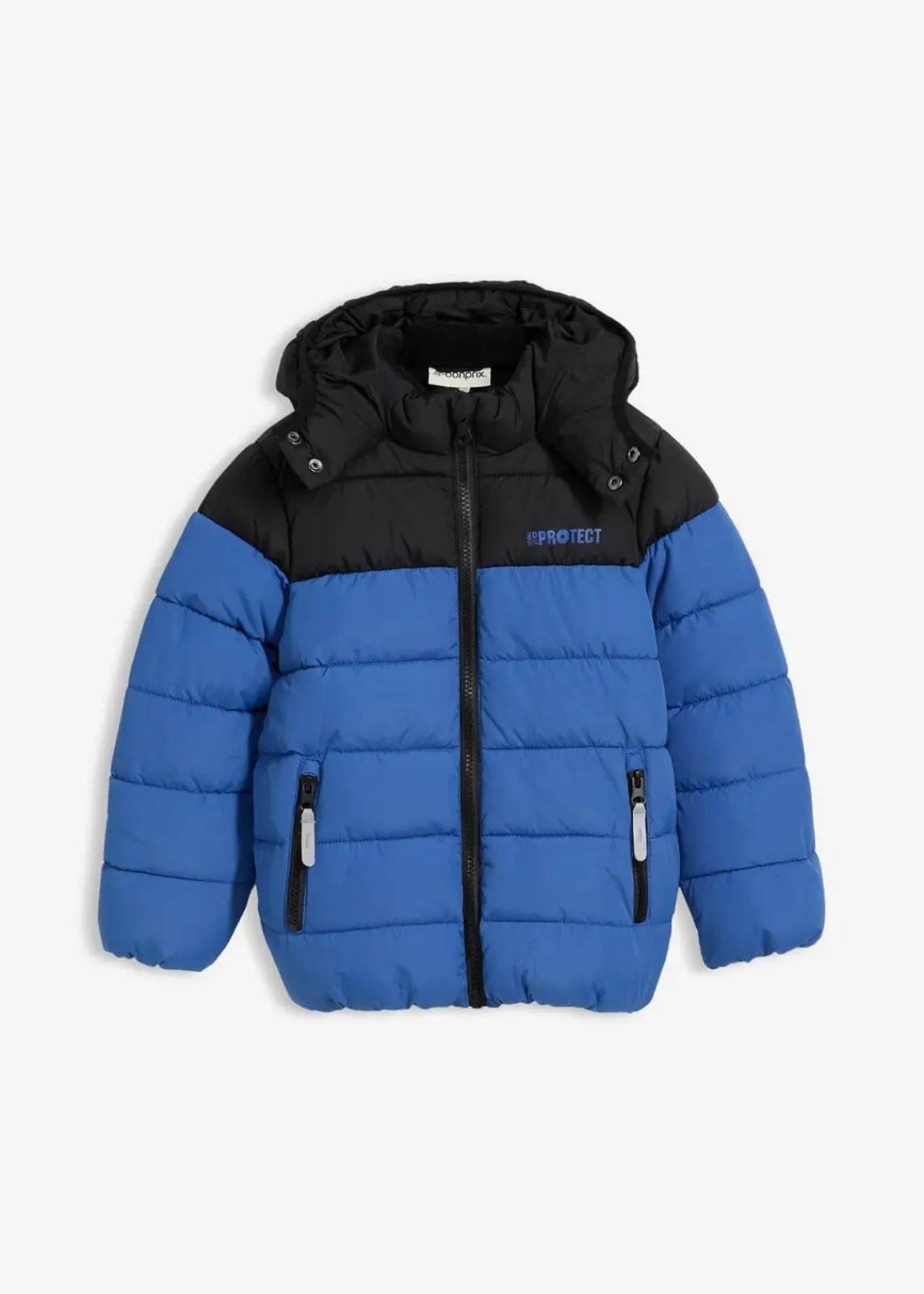 bonprix Jungen 2-8 Jahre·Jacken & Outdoor|warm gefütterte Winter-Steppjacke, wasserabweisend blau/schwarz