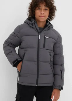 warm gefütterte Winter-Steppjacke mit Kapuze|bonprix Sale
