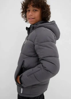 warm gefütterte Winter-Steppjacke mit Kapuze|bonprix Sale