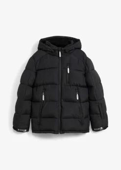 bonprix Jungen 9-16 Jahre·Jacken & Outdoor|Jungen 9-16 Jahre·Bademode|warm gefütterte Winter-Steppjacke mit Kapuze schwarz