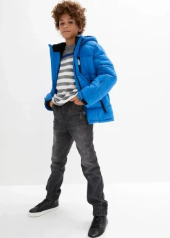 warm gefütterte Winter-Steppjacke mit Kapuze|bonprix Online