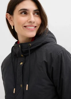 bonprix Bekleidung·Hosen|Jacken & Mäntel|Warm wattierter Parka schwarz