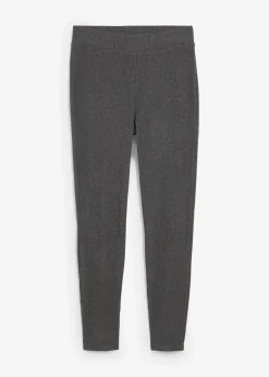 bonprix Hosen|Sportbekleidung|Warme gerippte Thermo-Leggings grau meliert meliert