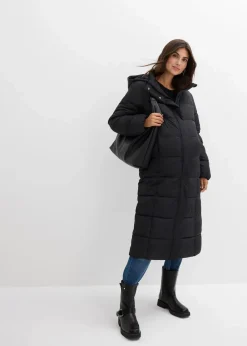 bonprix Bekleidung·Blazer|Umstandsmode|Warmer 2-in-1 Umstands-Puffermantel mit Trageeinsatz schwarz