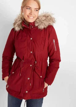 bonprix Jacken & Mäntel|Bekleidung·Hosen|Warmer Parka, gefüttert kastanienrot