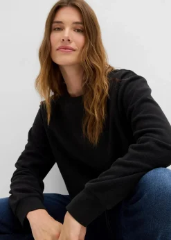 bonprix Outdoorbekleidung|Thermobekleidung|Warmes Fleece-Thermoshirt schwarz