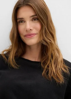 bonprix Outdoorbekleidung|Thermobekleidung|Warmes Fleece-Thermoshirt schwarz