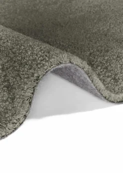 bonprix Sehr Beliebt|Veloursteppiche|Waschbarer Teppich mit weichem Flor dunkelgrün