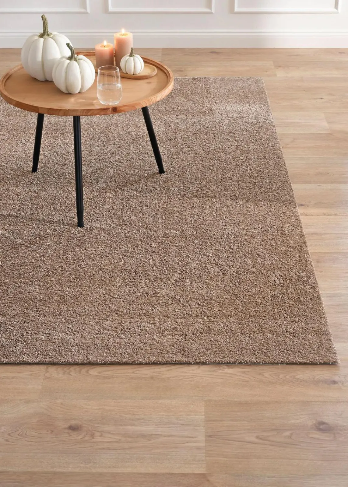 bonprix Veloursteppiche|Sehr Beliebt|Waschbarer Teppich mit weichem Flor braun