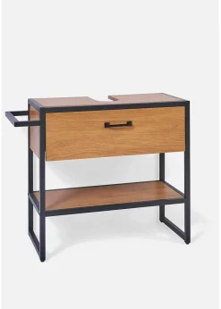 bonprix Badmöbel|Waschbeckenunterschrank natur/schwarz