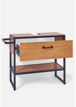 bonprix Badmöbel|Waschbeckenunterschrank natur/schwarz