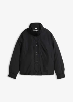 bonprix Bekleidung·Hosen|Jacken & Mäntel|Wasserabweisende Funktions-Jacke, 2in1 Optik schwarz