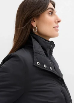 bonprix Bekleidung·Hosen|Jacken & Mäntel|Wasserabweisende Funktions-Jacke, 2in1 Optik schwarz