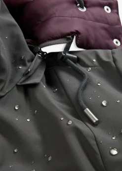 bonprix Bekleidung·Hosen|Jacken & Mäntel|Wasserabweisende Outdoorjacke, 2in1-Optik anthrazit