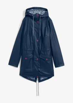 bonprix Bekleidung·Hosen|Jacken & Mäntel|wasserabweisende Regenjacke dunkelblau
