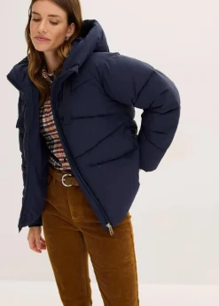 bonprix Jacken & Mäntel|Bekleidung·Hosen|Wasserabweisende Steppjacke tintenblau