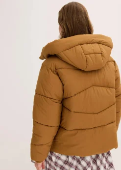 bonprix Bekleidung·Hosen|Jacken & Mäntel|Wasserabweisende Steppjacke cognac braun