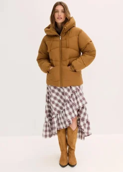 bonprix Bekleidung·Hosen|Jacken & Mäntel|Wasserabweisende Steppjacke cognac braun