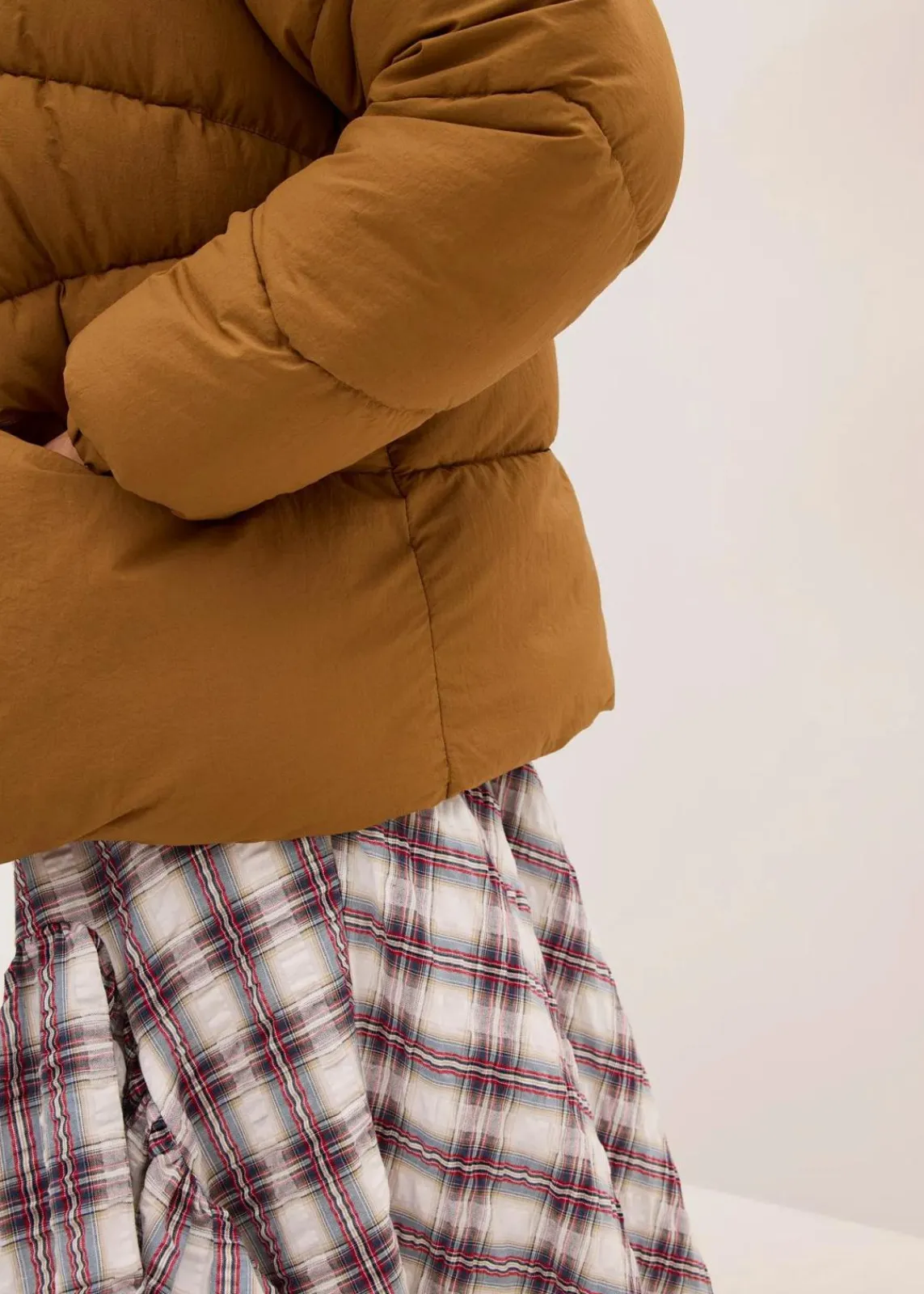 bonprix Bekleidung·Hosen|Jacken & Mäntel|Wasserabweisende Steppjacke cognac braun