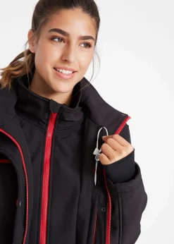 wasserabweisende Stretch-Softshell-Longjacke|bonprix Online